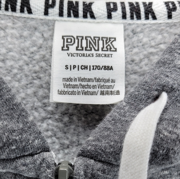 Pink Zipup Hoodie Size small - Picture 3 of 3